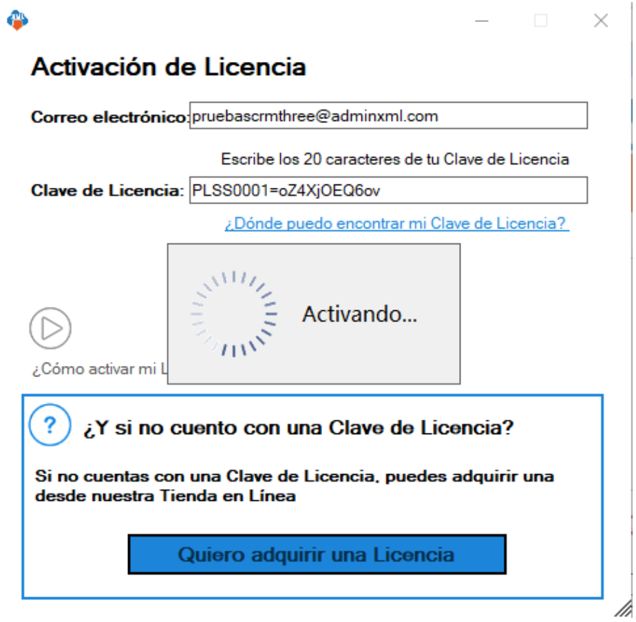 Pega tu clave de Licencia