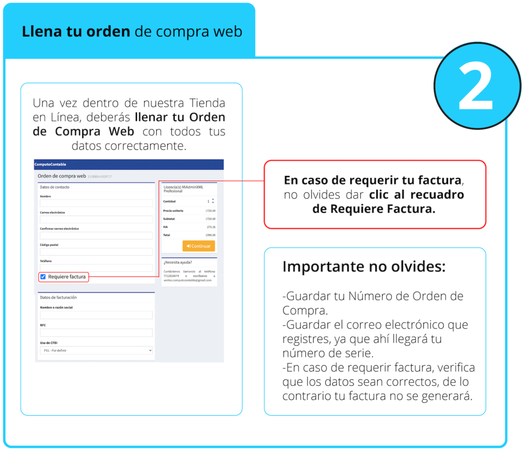 Paso 2 como comprar MiAdminXML