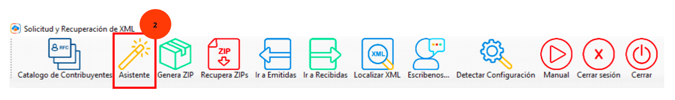 Menu Solicitud y recuperacion