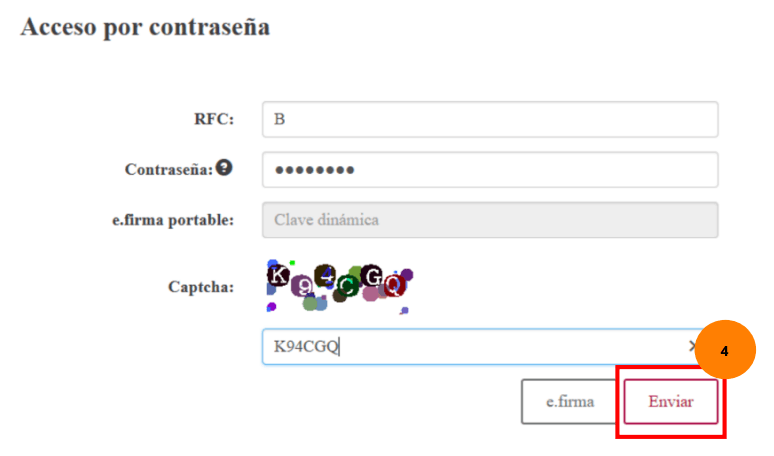 Acceso al portal del SAT