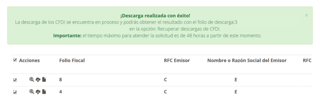 Archivos descargados