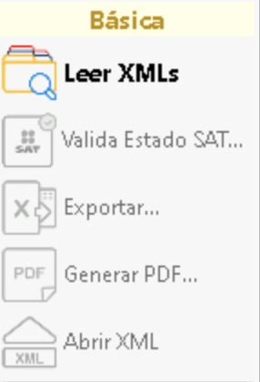 Da clci en "Leer XMLs" para cargar tus archivos en el módulo.
