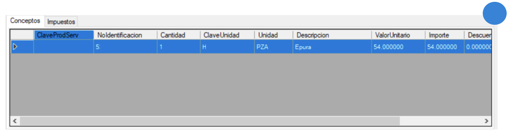 Mira en este visor los conceptos e impuestos según el comprobante.