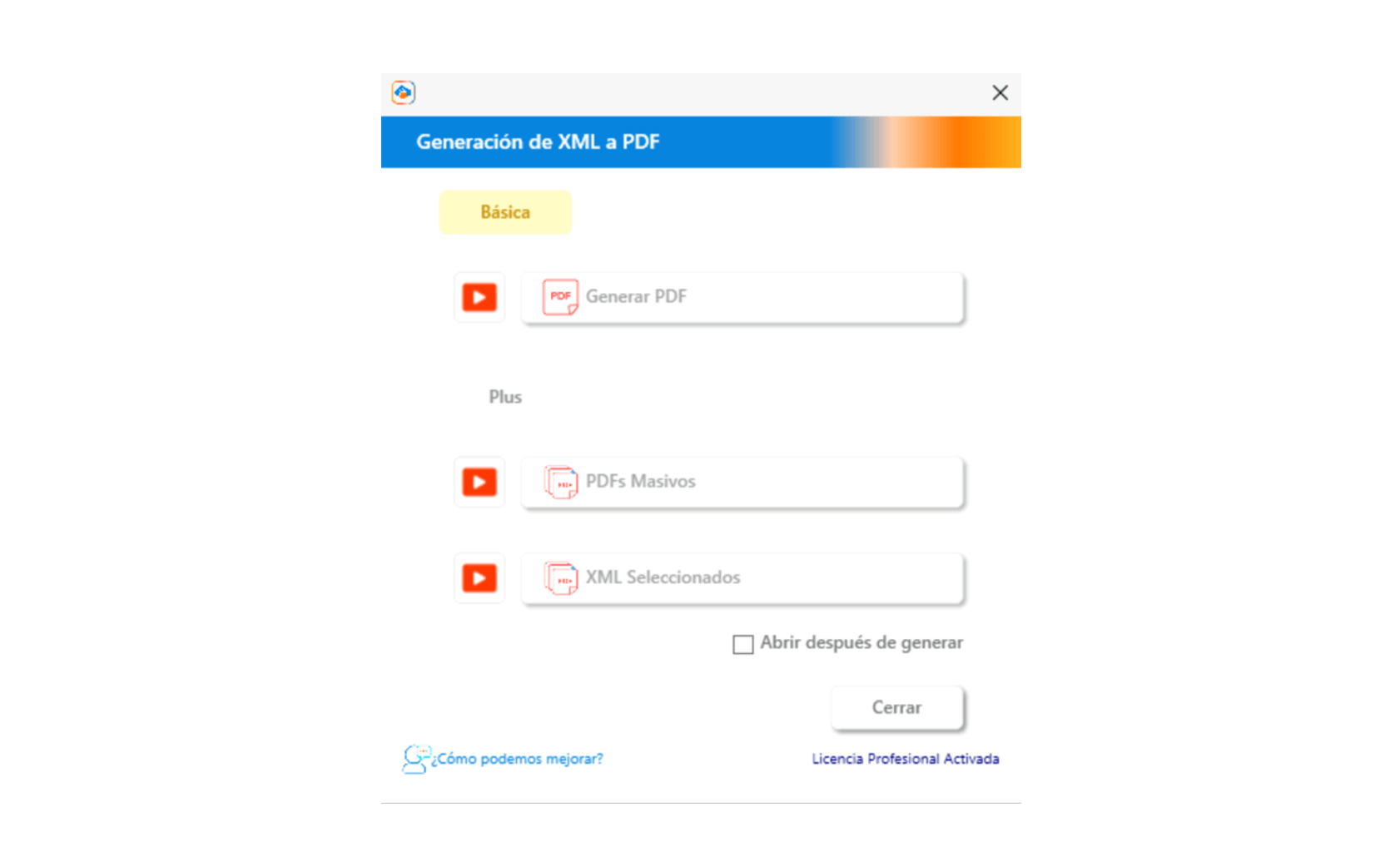 Herramienta generar PDF