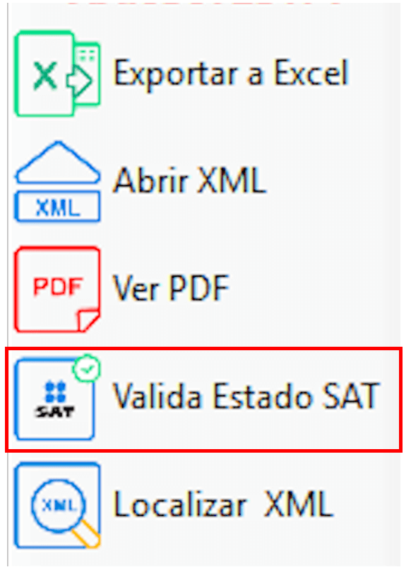 Valida estado sat