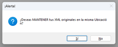 mantener los xml en la misma ubicación